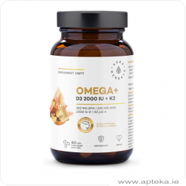 Omega+ D3 2000 + K2 - 60 softgels