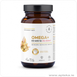 Omega+ D3 400 dla dzieci - 60 kapsułek twist-off