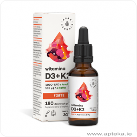 Witamina D3+K2 Forte (4000IU+100µg) - 30ml krople