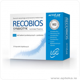 Recobios synbiotyk 20 kaps. dojelitowych