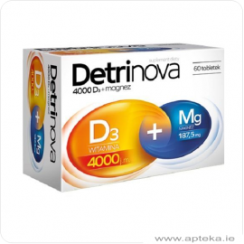 Detrinova D3 4000 + Mg - 60 tabletek [30/11/2023]