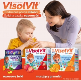 Visolvit Junior truskawka - 30 saszetek (3+)