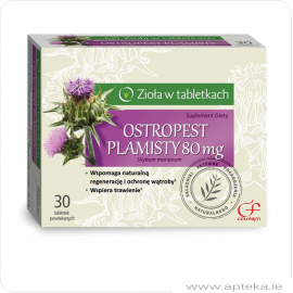 Zioła w tabletkach - Ostropest plamisty - 30 tabletek
