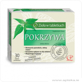 Zioła w tabletkach - Pokrzywa - 30 tabletek