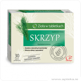 Zioła w tabletkach - Skrzyp - 30 tabletek