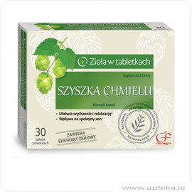 Zioła w tabletkach - Szyszka chmielu - 30 tabletek