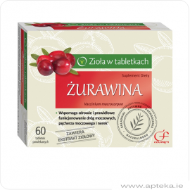 Zioła w tabletkach - Żurawina - 60 tabletek