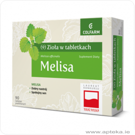 Zioła w tabletkach - Melisa - 90 tabletek
