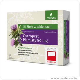 Zioła w tabletkach - Ostropest plamisty - 60 tabletek