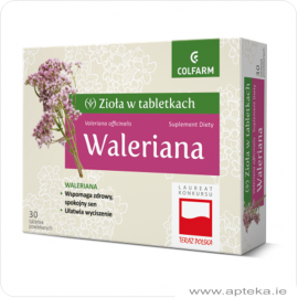 Zioła w tabletkach - Waleriana - 30 tabletek
