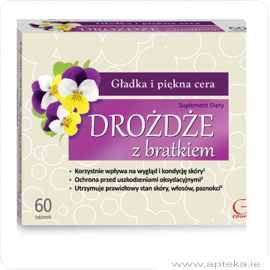 Drożdże z bratkiem - 60 tabletek