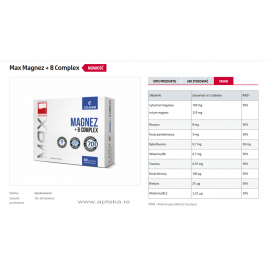 Max Magnez + B Complex - 60 tabletek