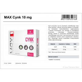 Max Cynk 10mg Colfarm - 30 tabletek