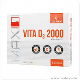 Max Vita D3 2000 box - 30 kapsulek miekkich