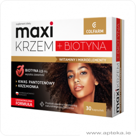 Maxi Krzem + Biotyna - 30 kapsulek