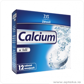 Zdrovit Calcium w folii - 12 tabletek musujących