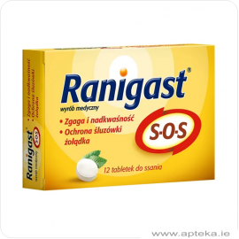 Ranigast SOS 12 tabletek do ssania