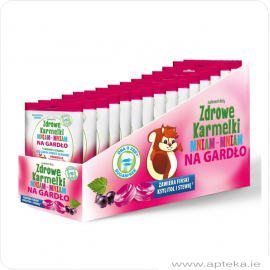 Zdrowe karmelki - Na gardło - display 10x40g