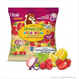 Zdrowy lizak Mniam-Mniam - Mix 3 lizaki + Prezent