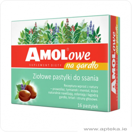 Amolowe na gardło - 16 pastylek do ssania