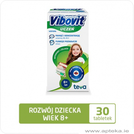 Vibovit Uczeń witaminy + żelazo (8+) - 30 tab.do ssania