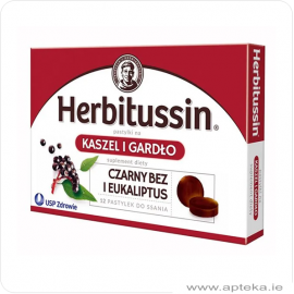 Herbitussin Kaszel i Gardło - 12 past. do ssania
