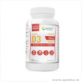 Wish Witamina D3 4000 + Prebiotyk - 120 kapsulek