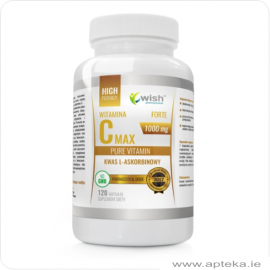 Witamina C Max 1000mg (kwas l-askorbinowy) - 120 kapsulek