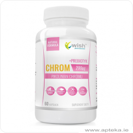 Chrom 200mcg + Prebiotyk - 60 kapsułek Vege