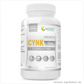 Cynk 15mg + Prebiotyk - 180 kapsułek Vege