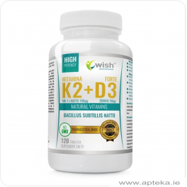 Witamina K2mk7 z natto 100mcg + D3 2000 - 120 tabletek